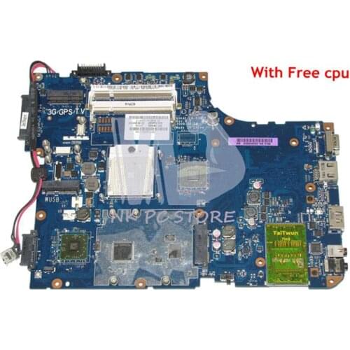 NOKOTION K000040002 LA-5381P Main Board For Toshiba Satellite A500 Laptop Motherboard Socket S1 DDR2 with Free CPU