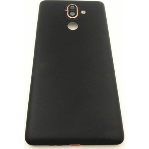 Metal Battery Cover For Nokia 7 Plus 7P Housing Rear Back Battery Door Cover Replacement Parts With Side Buttons