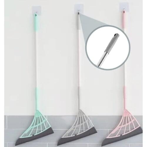 Multifunction Magic Broom 2-in-1 Sweeper Easily Dry the Floor and Remove Dirt Hangable Handle Design for Home Office