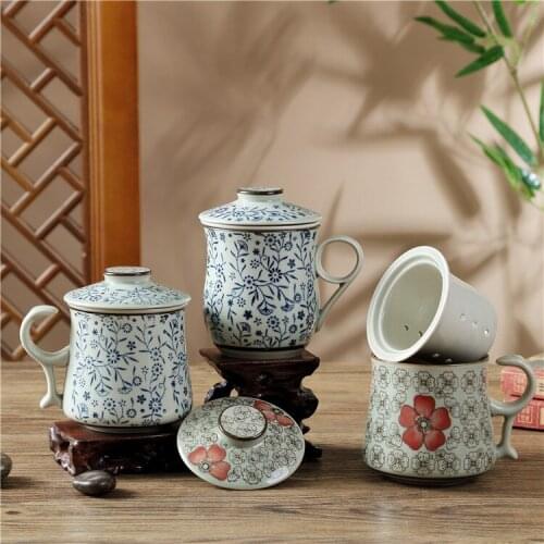 Fashion colorful gift blue and white set bone china cup coffee cup and saucer tea mug lovers gift ceramic cup