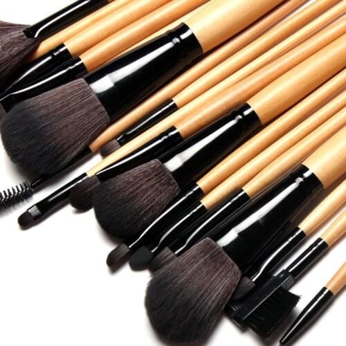 Fashion Professional 18 pcs Makeup Brush Set tools Make-up Toiletry Kit Premium Full Function Wool Brand Make Up Brush Set Case