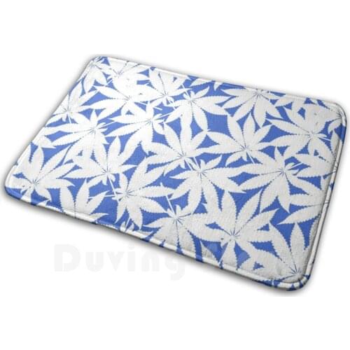 Floral Pattern Soft Non-Slip Mat Rug Carpet Cushion Weed 420 Pot Grower Homegrow Sheet Hemp Leaf Hemp Plant Hemp Grass