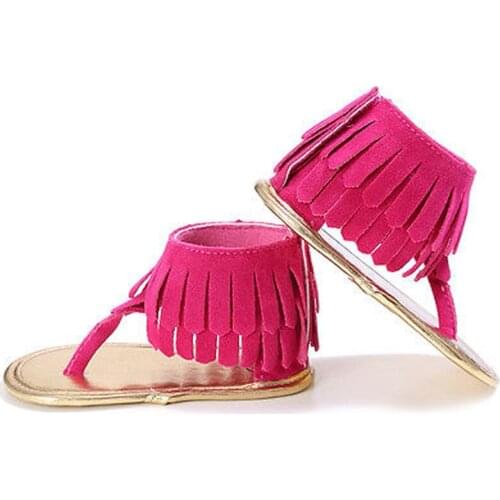 New Fashion Lovely Baby Toddler Infant Tassel Moccasin Sandal Girls Kids Soft Sole Shoes 0-18M
