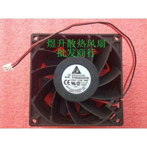 Original Delta 90*90*38mm FFB0924EHE DC 24V 0.75A 2-wire Inverter Air Cooling Fan