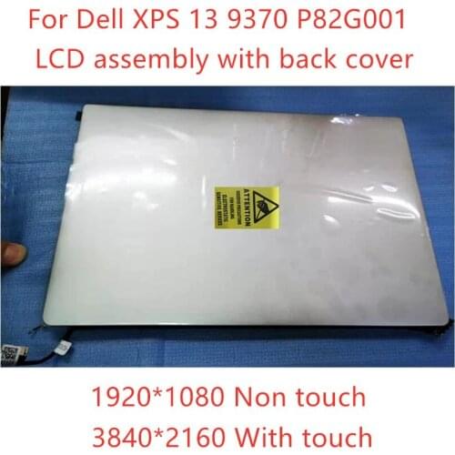 Original 13.3" inch LCD Screen For Dell XPS 13 9370 P82G LED LCD Touch Screen Complete Assembly replacement FHD UHD