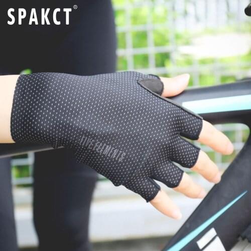 SPAKCT Cycling Gloves Guantes Ciclismo Fingerless Gloves Half Finger Anti-Slip Shockproof Breathable MTB Road Bicycle Men Women
