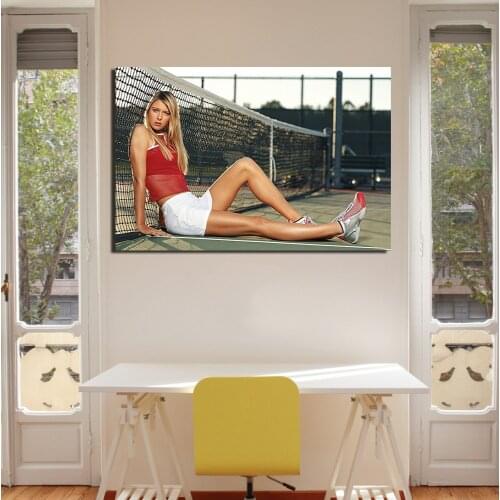 Maria Sharapova Tennis Girl Poster Canvas Painting Unframed Wall Art Pictures Print For Living Room Home Decor