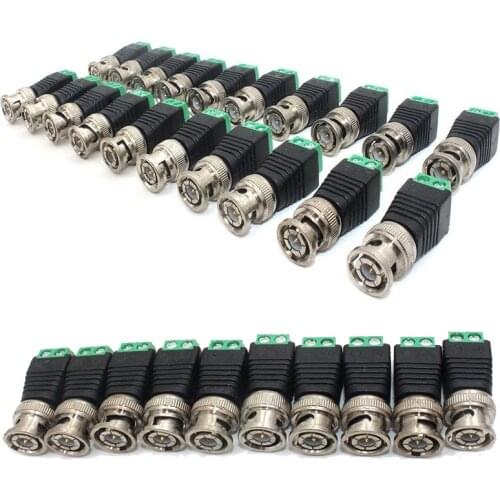 BNC connector Positive to Negative pole non welding Q9 Video Joint camera BNC Monitor terminal Screw back for CCTV LED DC