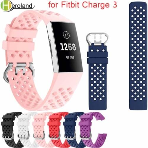For Fitbit Charge 4 watch band silicone sport Replacement Accessories For Fitbit Charge 3 WatchStrap Rubber Wristband Bracelet