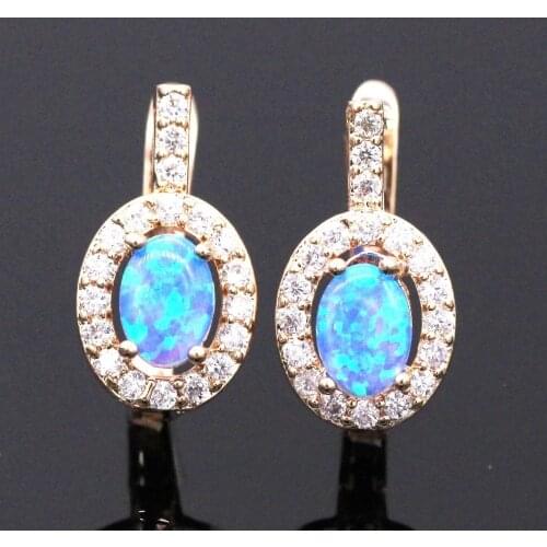 Fashion Women Earrings Vintage Crystal Round Earrings For Women Wedding Ear Stud Decoration Valentine Day Gift Girl Accessories