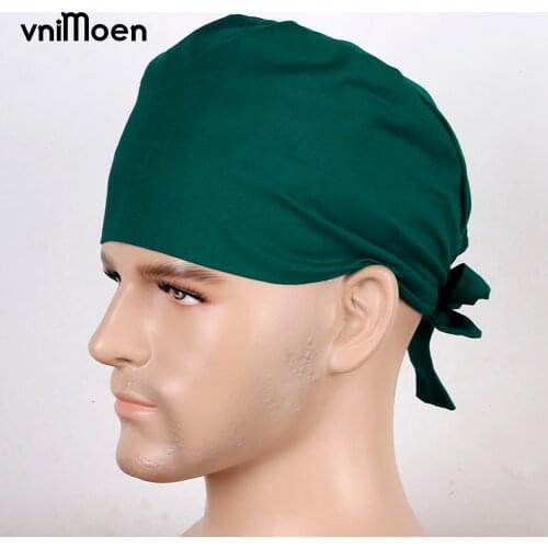 Wholesale Cleaning nursing hat woman operating hat Sweat towel adjustable enfermera cap beauty salon nursing cap lab Scrub Cap