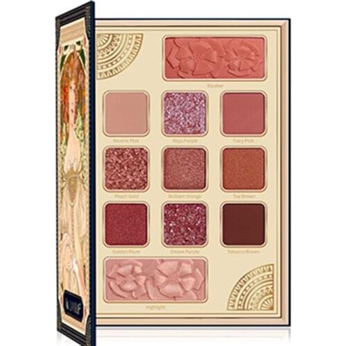 Cy Cheek Plate Eye Shadow Highlight Blush Makeup Palette Glitter Earth Color Repair Waterproof Free Shipping