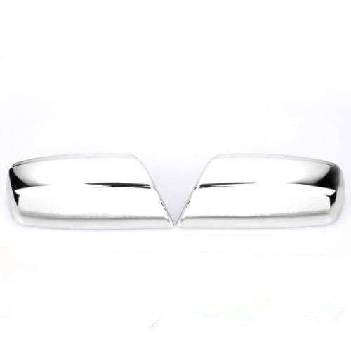 Triple Chrome Top Half Mirror Cover 14-17 For Chevy Silverado / GMC Sierra 1500