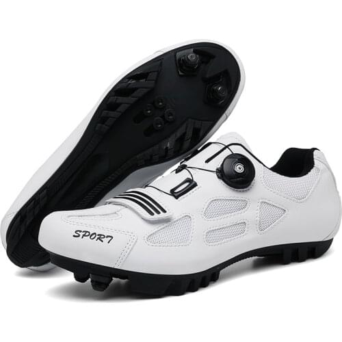 Cycling sneaker mtb Mens Road cycling footwear spd cleat Non-slip Self-locking bike shoes Mountain flat Bicycle sneakers
