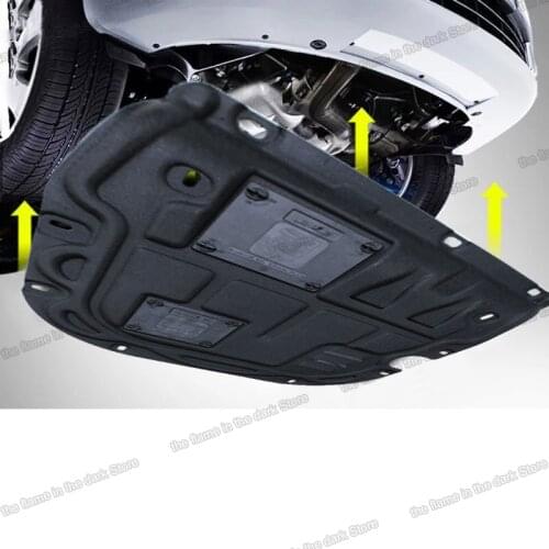 Lsrtw2017 tough plastic car engine cover guard Chassis protector for honda fit 2014 2015 2016 2017 2018 2019 jazz accessories