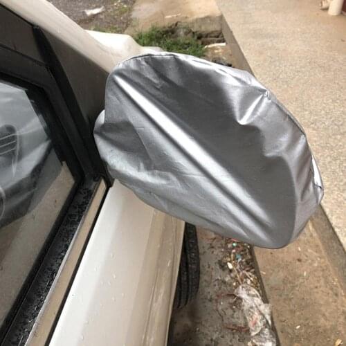 1 Pair Auto Car Side Mirror Protective Cover Waterproof Coated Oxford Fabric Weather-proof Ice Snow Universal
