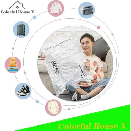 1pcs Household Vacuum Compression Storage Bag Thickening Shrinkage Quilt Finishing Clothing Packaging Sack Durable Save Space