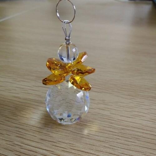 10sets Crystal 30mm Crystal Faceted Ball Suncatchers Diy Trimming Wedding/Birthday Card Decoration Prism Hanging Parts