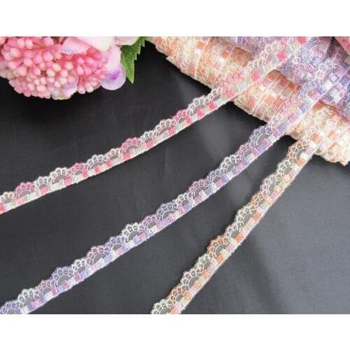 10 Yards/lot 1.5cm Width Hot Small Thin Embroidered Lace Trim Fabric Sewing Wedding Lace Material DIY Garment Lace Accessories
