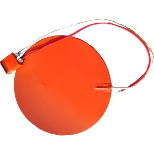 240V 1400W Diameter 600*1.5mm Round Silicone Heater with digital thermostat 1000mm lead wire