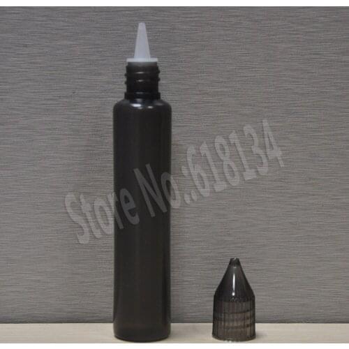 2500 pcs pe bottle 30ml , black dropper bottle 30ml for liquid, oil bottle