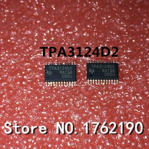 5PCS/LOT TPA3124D2PWPR TPA3124D2 TSSOP-24 Brand New Original Stereo Class D Audio Power Amplifier