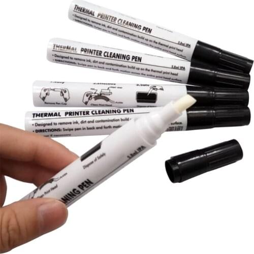 5 Pcs Maintenance Pen Decontamination Pen Printer Printhead Cleaning Pen Label Card Printer Thermal Printer Cleaning Pen W3JD