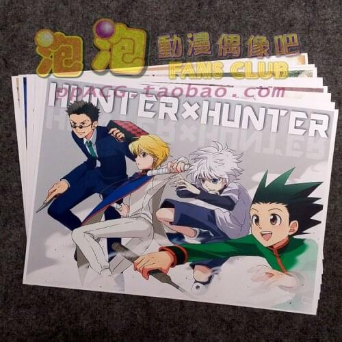 8Pcs Anime HUNTER×HUNTER Picture Posters Figures Poster 42x29cm Toys for Wall Home Decoration Kids Adult Gift