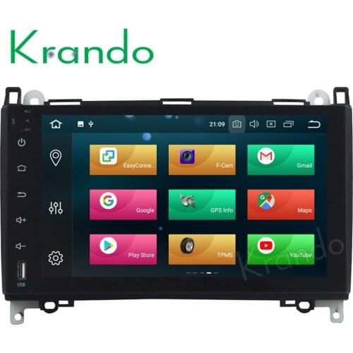 Krando Android 10.0 9'' 32GB ROM car radio for BENZ B200 W169 gps navigation player Steering wheel control wifi dab