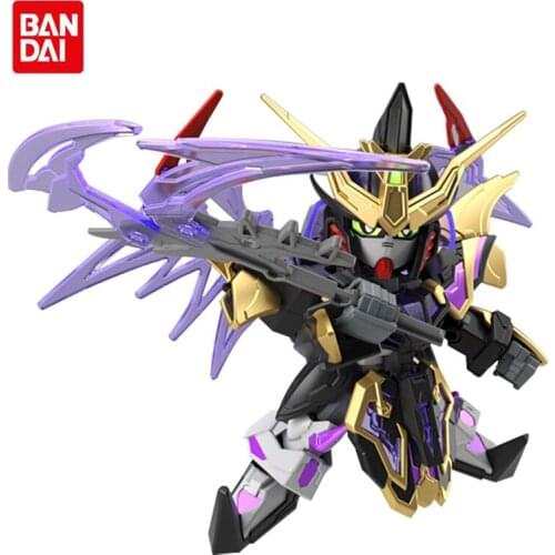 Bandai Assembled Gundam Anime Model Three Kingdoms Chuangjie SD BB Warrior Q Version XuHuang Deathscythe Action Figure Robot Toy
