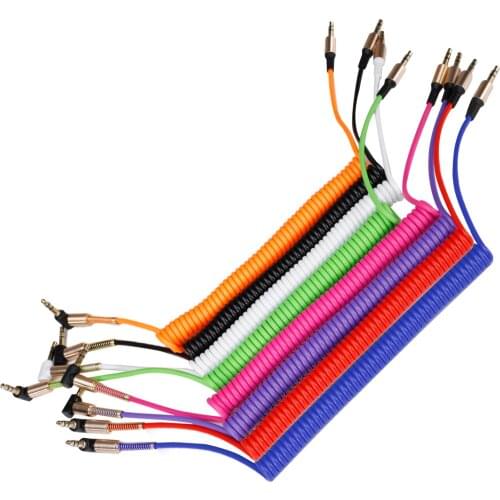 For 3.5 Jack AUX Audio Cable 3.5 MM Male to Male Cable for Car Speakers, MP4 Earphones, 3.5 MM Jack to Jack Spring Wire