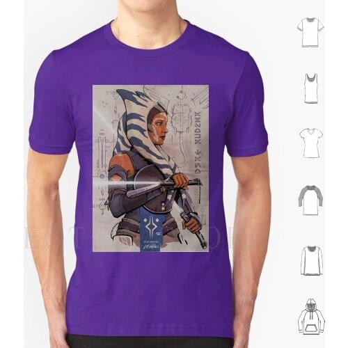 Rebels Clone Wars Ahsoka Tano T Shirt Print Cotton Ahsoka Anime Manga