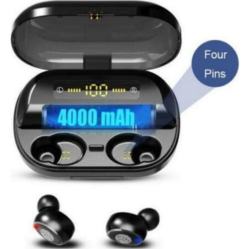 Kphrtek 1pc V11 TWS 5.0 Bluetooth 9D Stereo Earphone Wireless Earphones IPX7 Waterproof Earphones Sport earphones