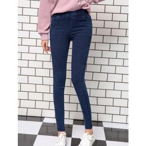 Women Autumn Pencil Pants Female Skinny Stretch Solid Leggings Ankle Length Trousers Plus Size 6xL