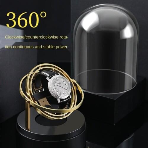 Luxury Brand Metal Automatic Watch Winder Shaker Mechanical Display Rotating Motor for Watch Storage Box Caja Reloj Automatico