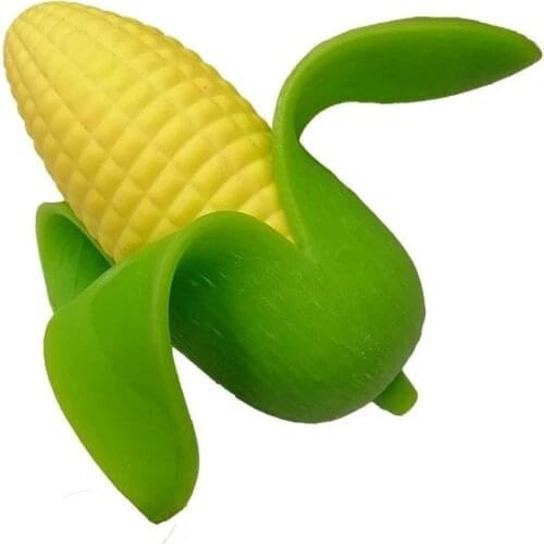 New Exotic Peeled Corn Squishy Simulation Creative Corn Lala Le Venting Fruit Pinching Tricky To Relieve Boredom Funny Vent Toy