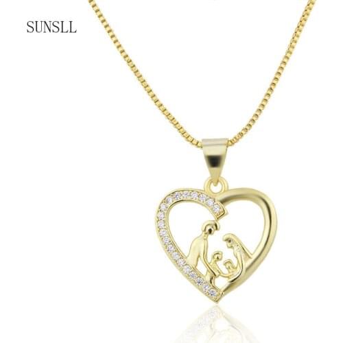 2021 New Arrival Hot Sale Fashion High Quality Golden Copper Pendant Love Love Couple Souvenir Lovers Trendy Necklace Jewelry