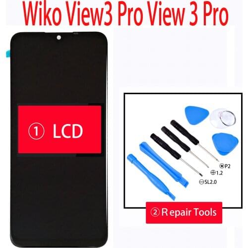 Original 6.3 Inch For Wiko View 3 Pro View 3 Pro LCD Display With Touch Screen Digitizer Glass