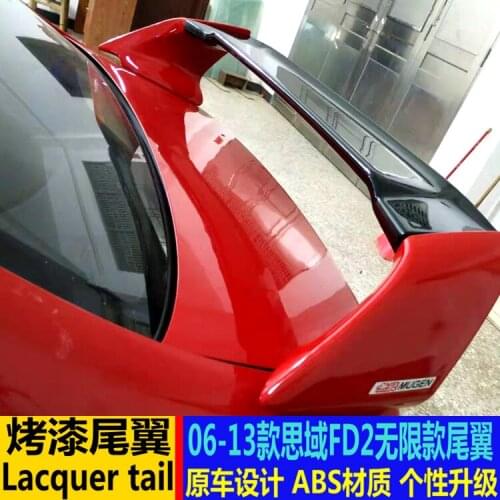 Suitable For Honda Tail 06-13 Eight Generation Old Civic Refitting Fd2 Rear Siming Decoration Fixed Wing
