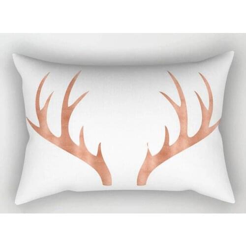 Car Waist Pillow Sofa CushionRose Gold Powder Polyester Pillowcase Soft Comfortable And Fashionable New Style 1Piece