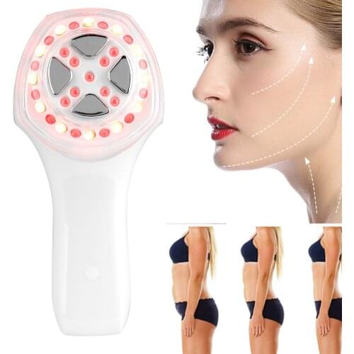 RF EMS LED Body Shaping Slimming Massager Fat Burning Device Skin Care Beauty Machine(US Plug 100-240v )