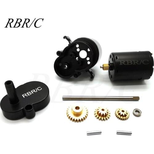 RBR/C WPL D12 1/10 Off-Road Vehicle Remote Control RC Cars Model Truck Upgraded All Metal Gear Case Box With Motor R544