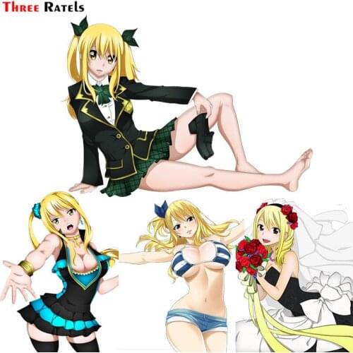 Three Ratels F208 Lucy Heartfilia Bikini Anime Fairy Tail Sticker For Iphone12 Cute Anime Girl Car Accessories Decoration Decals