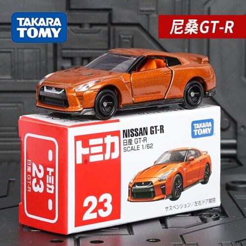 TAKARA TOMY Genuine NISSAN GT-R Scale 1/62 No.23 Metal Vehicle Simulation Model Boy Toys