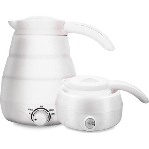 0.6L Dual Voltage Thermal Insulation Electric Kettle Silicone Foldable Portable Travel Hot Water Heating Boiler Tea Boiler