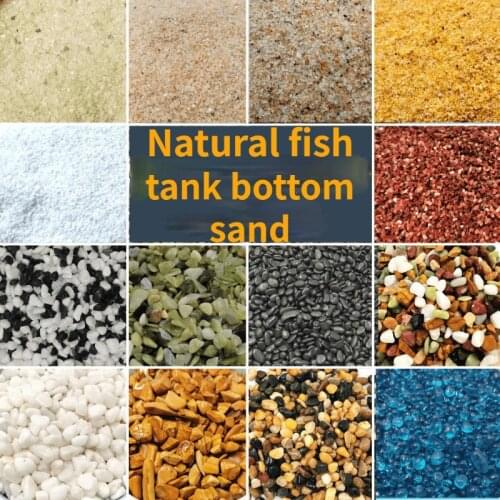 Fish tank decoration Aquarium decoration space Fish tank bottom sand landscaping decoration Natural crystal sand stone Aquarium