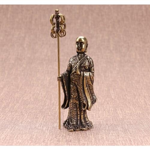 Vintage Handmade Buddha Statue Copper Statue Bodhisattva Buddha Ornaments Buddha Copper Statue Home Decorations