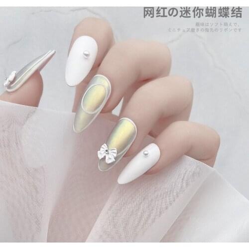 Japanese nail art bow jewelry drill new net red DIY stickers decoration mini girl heart fingertip bow