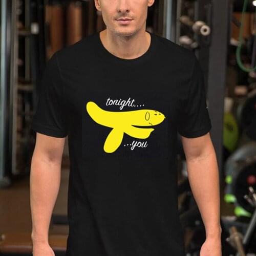 Funny Banana Design Men TShirt New Style Print T Shirt O Neck Short Sleeve Funny Cartoon Fruit Graphic Streetwear Male Tee