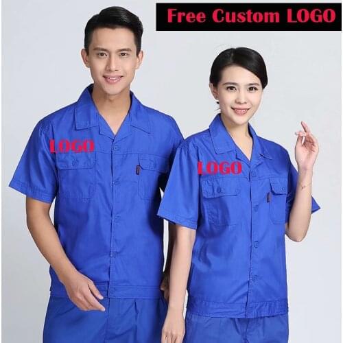 Factory Price!Free Logo Print Working Overalls Men Women Work Wear uniforms Fashion Tooling Overalls Worker Repairman Work suits